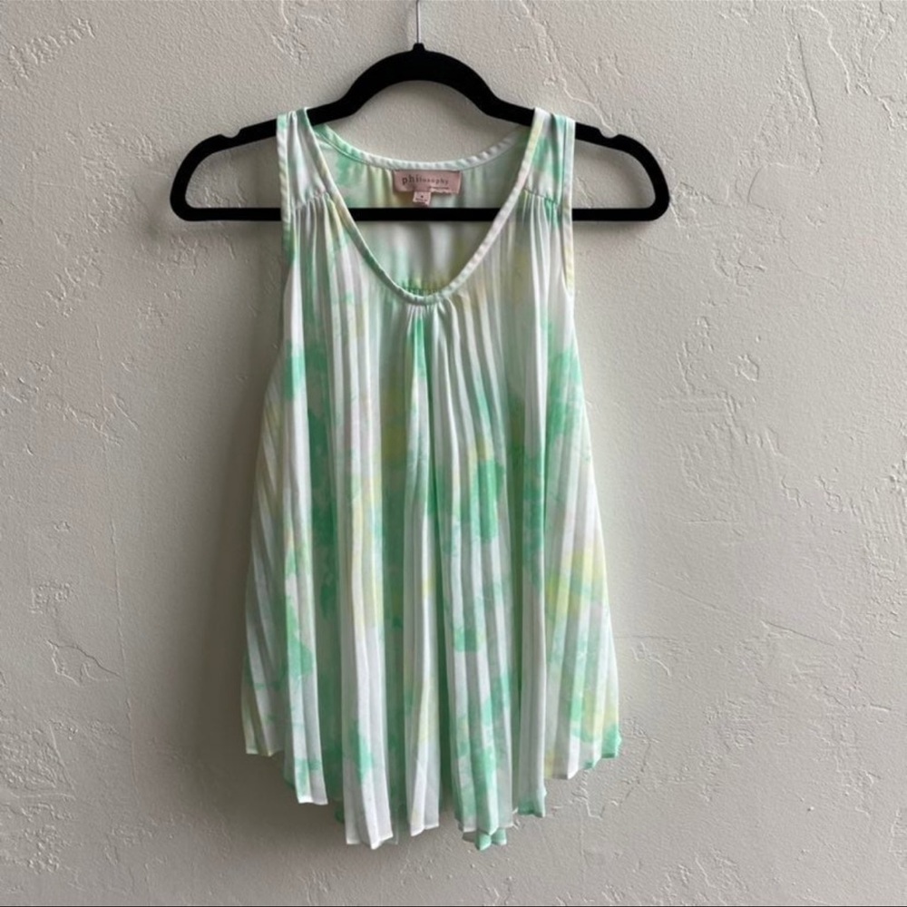 Flowy Green and Yellow Top